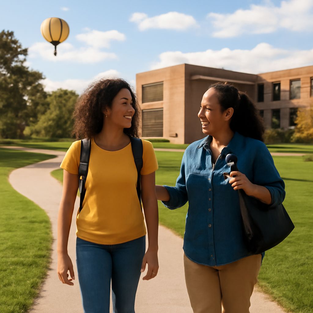 Student reviewing PSAT scholarship and full-ride scholarship options